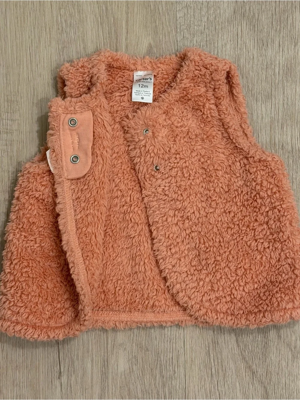 Carter’s Sherpa Pink Vest | 12 M
